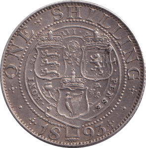 1893 SHILLING ( AUNC ) - SHILLING - Cambridgeshire Coins