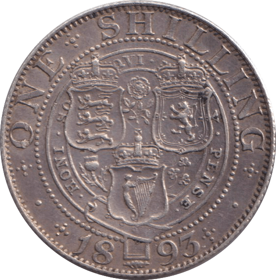 1893 SHILLING ( AUNC ) - SHILLING - Cambridgeshire Coins