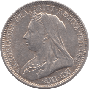 1893 SIXPENCE ( EF ) - SIXPENCE - Cambridgeshire Coins