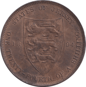 1894 1/24 SHILLING JERSEY - WORLD COINS - Cambridgeshire Coins