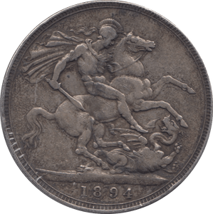 1894 CROWN ( GF ) LVII - CROWN - Cambridgeshire Coins