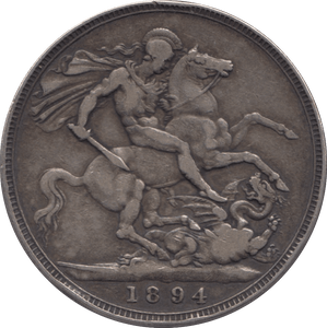 1894 CROWN ( VF ) LVIII - CROWN - Cambridgeshire Coins