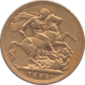 1894 GOLD SOVEREIGN ( VF ) MELBOURNE MINT - SOVEREIGN - Cambridgeshire Coins