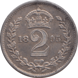 1895 MAUNDY TWOPENCE ( UNC ) - MAUNDY TWOPENCE - Cambridgeshire Coins