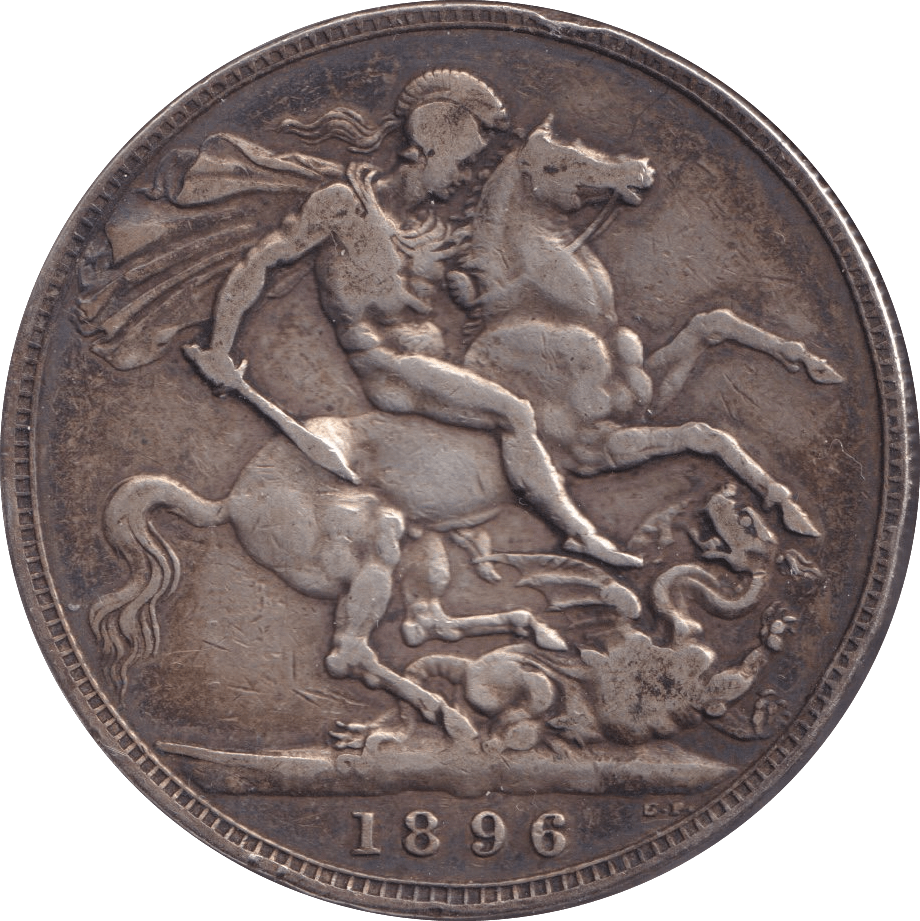 1896 CROWN ( FINE ) - CROWN - Cambridgeshire Coins