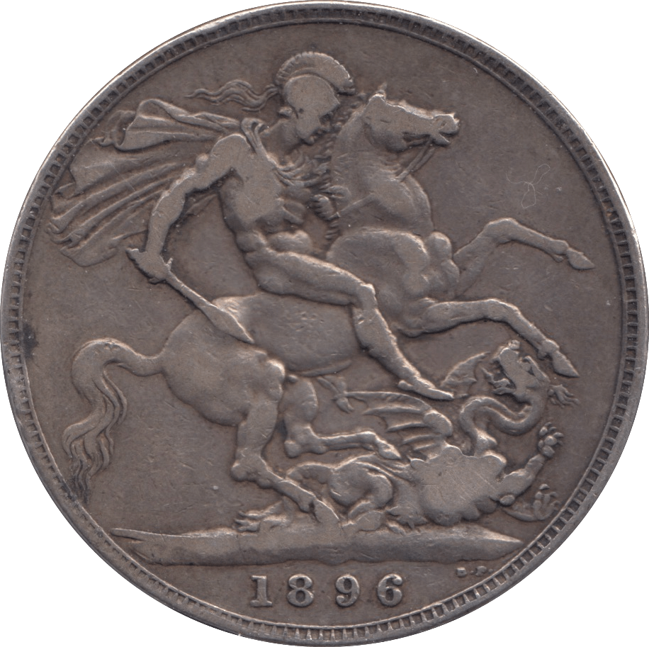 1896 CROWN ( FINE ) LX - CROWN - Cambridgeshire Coins