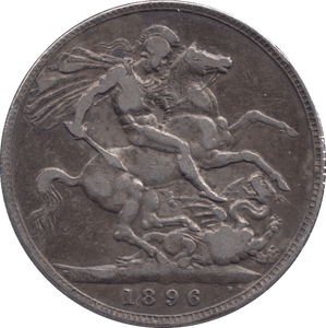 1896 CROWN ( GF ) LX - CROWN - Cambridgeshire Coins