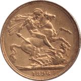 1896 GOLD SOVEREIGN ( GVF ) - SOVEREIGN - Cambridgeshire Coins