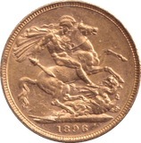 1896 GOLD SOVEREIGN ( UNC ) MELBOURNE MINT - SOVEREIGN - Cambridgeshire Coins