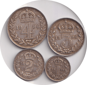 1896 MAUNDY SET VICTORIA - Maundy Set - Cambridgeshire Coins