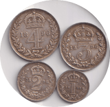 1896 MAUNDY SET VICTORIA - Maundy Set - Cambridgeshire Coins