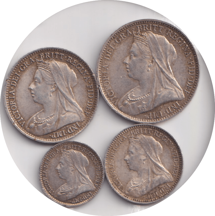 1896 MAUNDY SET VICTORIA - Maundy Set - Cambridgeshire Coins