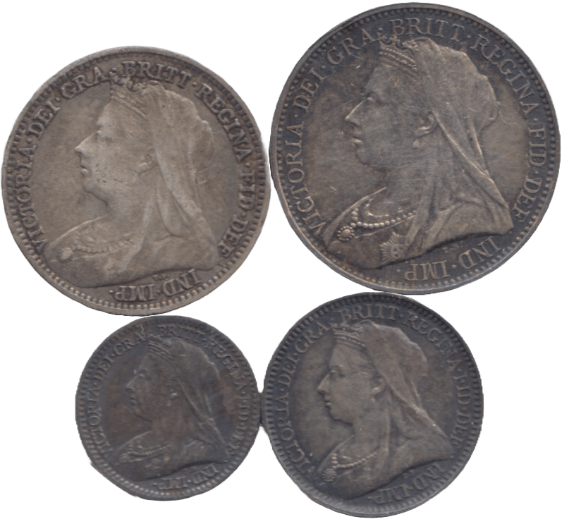 1896 MAUNDY SET VICTORIA - Maundy Set - Cambridgeshire Coins