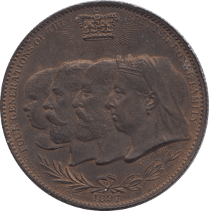 1897 COMMEMORATIVE QUEEN VICTORIA MEDALLION - MEDALS & MEDALLIONS - Cambridgeshire Coins