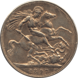 1897 CROWN ( EF ) GOLD GILT - CROWN - Cambridgeshire Coins