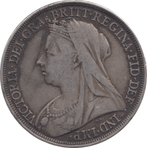 1897 CROWN ( FINE ) LX - CROWN - Cambridgeshire Coins