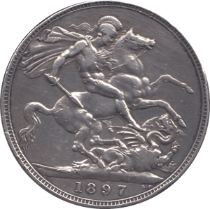 1897 CROWN ( VF ) - CROWN - Cambridgeshire Coins