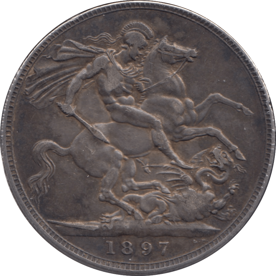 1897 CROWN ( VF ) LX - CROWN - Cambridgeshire Coins