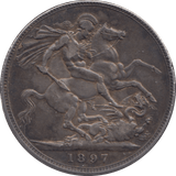 1897 CROWN ( VF ) LX - CROWN - Cambridgeshire Coins