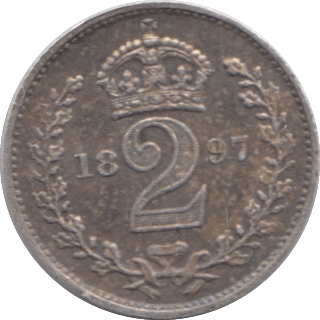 1897 MAUNDY TWOPENCE ( EF ) - MAUNDY TWOPENCE - Cambridgeshire Coins