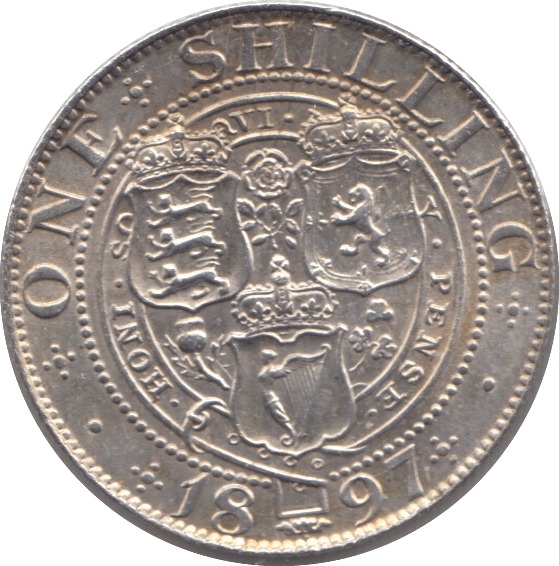 1897 SHILLING ( AUNC ) - Shilling - Cambridgeshire Coins