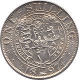 1897 SHILLING ( AUNC ) - Shilling - Cambridgeshire Coins