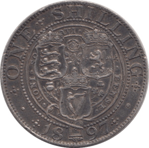 1897 SHILLING ( GVF ) - SHILLING - Cambridgeshire Coins