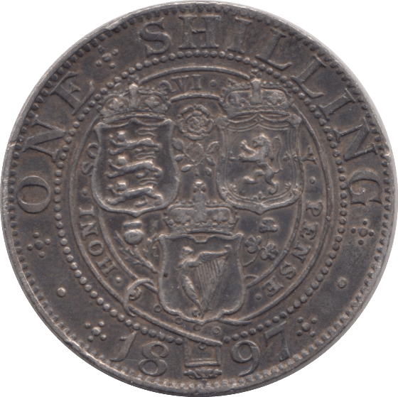 1897 SHILLING ( GVF ) - SHILLING - Cambridgeshire Coins