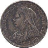 1897 SHILLING ( GVF ) - SHILLING - Cambridgeshire Coins