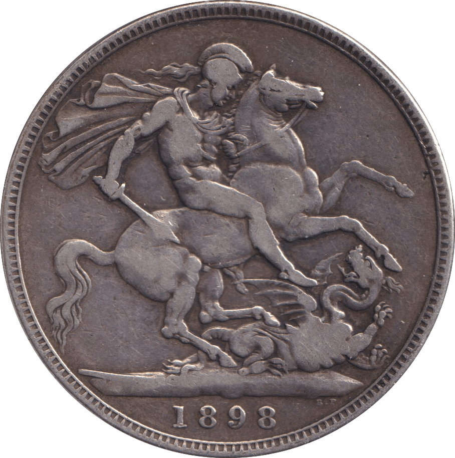 1898 CROWN ( FINE ) - CROWN - Cambridgeshire Coins