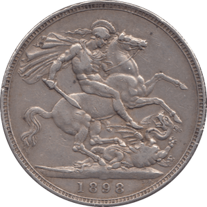 1898 CROWN ( VF ) LXII - CROWN - Cambridgeshire Coins