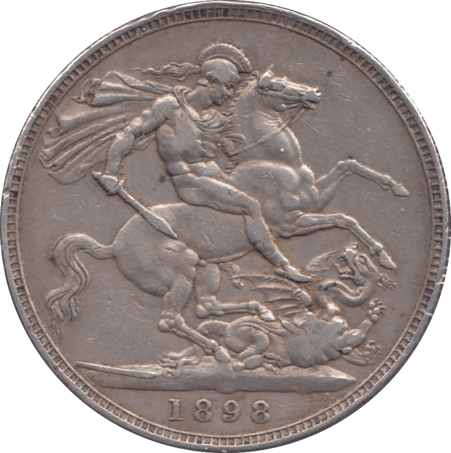 1898 CROWN ( VF ) LXII - CROWN - Cambridgeshire Coins