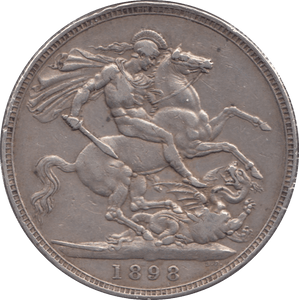 1898 CROWN ( VF ) LXII - CROWN - Cambridgeshire Coins