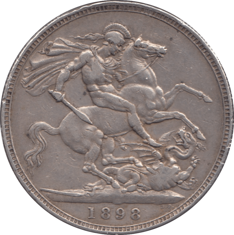 1898 CROWN ( VF ) LXII - CROWN - Cambridgeshire Coins