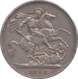 1898 CROWN ( VF ) LXII - CROWN - Cambridgeshire Coins