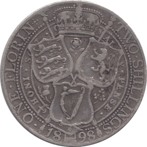 1898 FLORIN ( GF ) - FLORIN - Cambridgeshire Coins