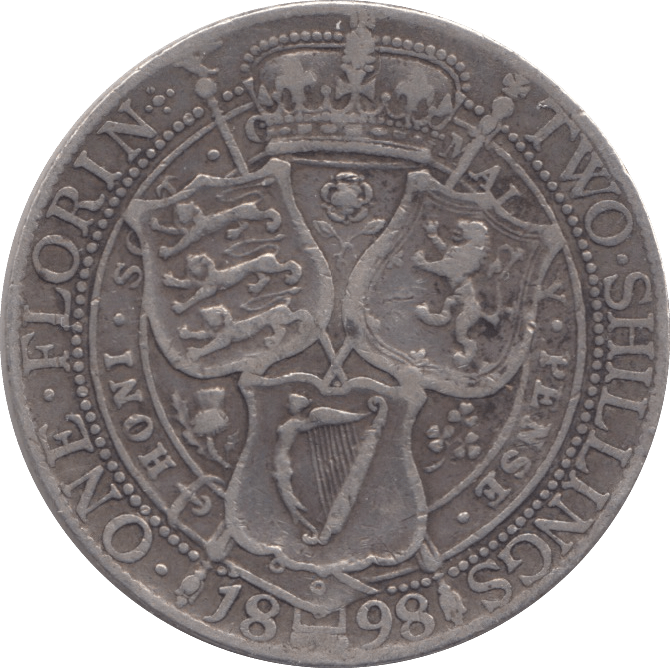 1898 FLORIN ( GF ) - FLORIN - Cambridgeshire Coins