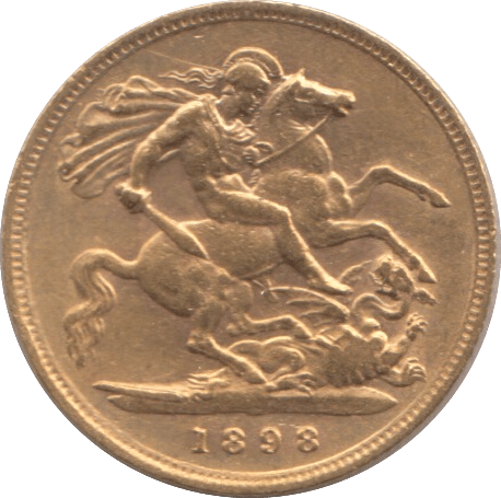 1898 GOLD HALF SOVEREIGN ( GVF ) - Half Sovereign - Cambridgeshire Coins
