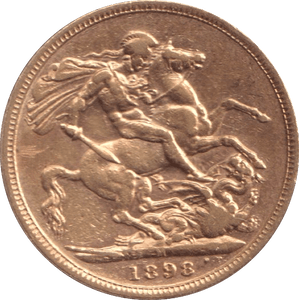 1898 GOLD SOVEREIGN ( GVF ) MELBOURNE MINT - Sovereign - Cambridgeshire Coins