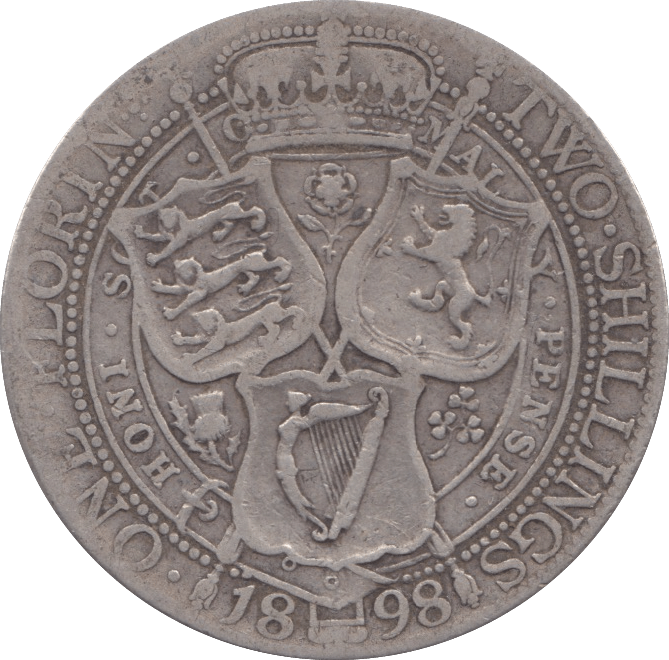 1898 ONE FLORIN ( GF ) - FLORIN - Cambridgeshire Coins