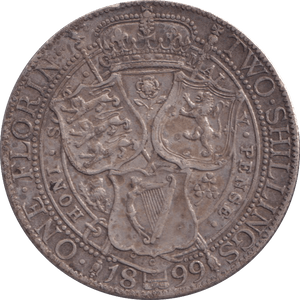 1899 FLORIN ( GVF ) - FLORIN - Cambridgeshire Coins