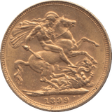 1899 GOLD SOVEREIGN ( AUNC ) MELBOURNE MINT - Sovereign - Cambridgeshire Coins