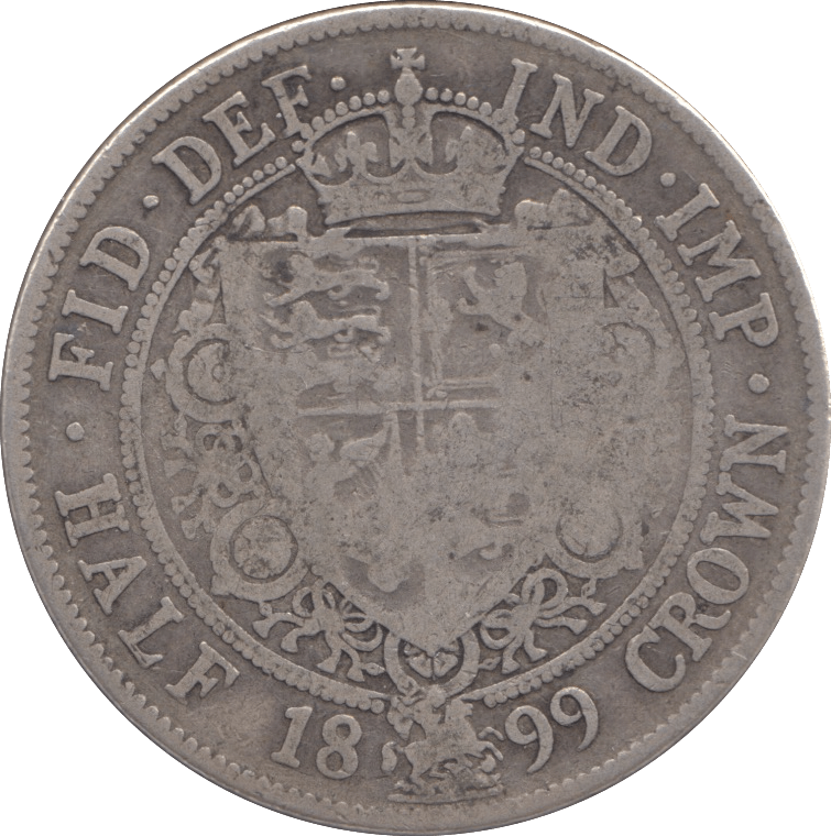 1899 HALFCROWN ( FINE ) - Halfcrown - Cambridgeshire Coins