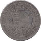 1899 HALFCROWN ( NF ) - Halfcrown - Cambridgeshire Coins