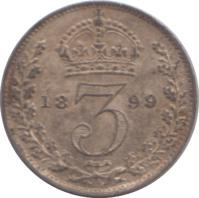 1899 MAUNDY THREEPENCE ( UNC ) - MAUNDY THREEPENCE - Cambridgeshire Coins