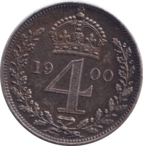 1900 FOURPENCE ( EF ) - FOURPENCE - Cambridgeshire Coins