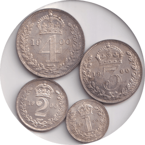 1900 MAUNDY SET VICTORIA - Maundy Set - Cambridgeshire Coins