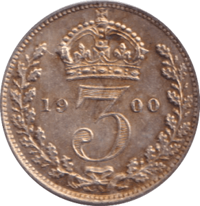 1900 MAUNDY THREEPENCE ( UNC ) - MAUNDY THREEPENCE - Cambridgeshire Coins