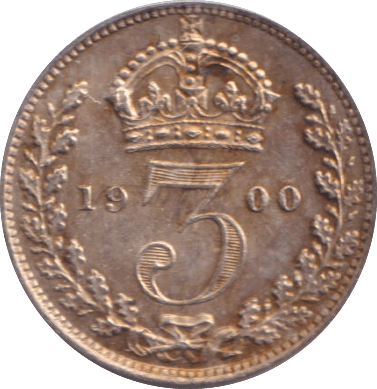 1900 MAUNDY THREEPENCE ( UNC ) - MAUNDY THREEPENCE - Cambridgeshire Coins