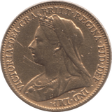 1901 GOLD HALF SOVEREIGN ( GVF ) - Half Sovereign - Cambridgeshire Coins
